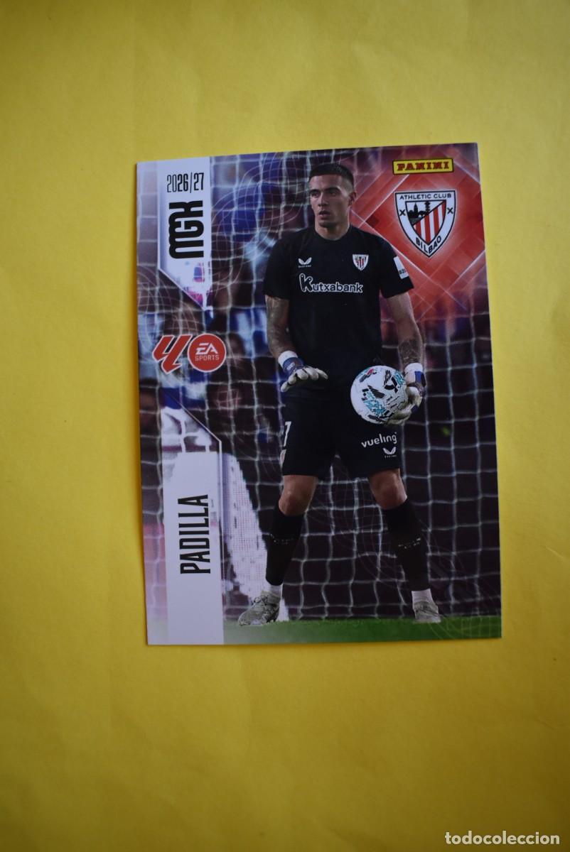 Cromos de f&uacute;tbol: Cromo La Liga. Megacracks. 2026 2027. 26 27. Padilla. Athletic Club Bilbao. N. &ordm; 39. Panini