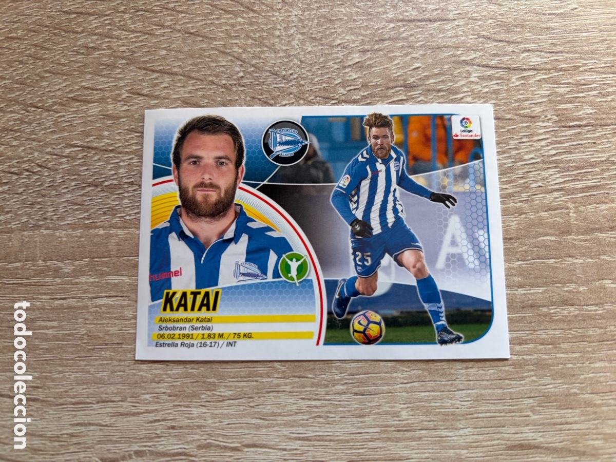 Cromos de f&uacute;tbol: 2 KATAI MERCADO DE INVIERNO ACTUALIZACI&Oacute;N COLECCIONES ESTE LIGA 2016 2017 16 17 DPTVO. ALAV&Eacute;S