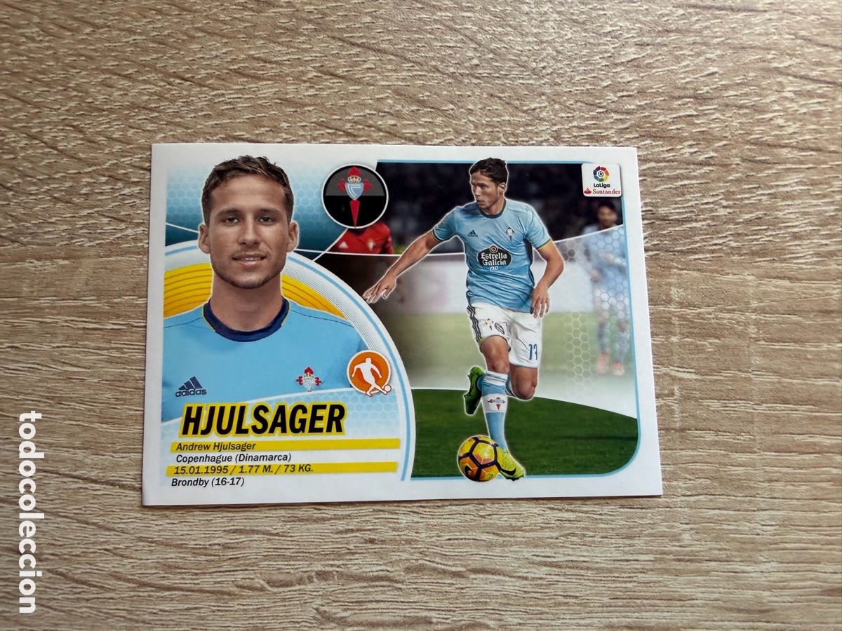 Cromos de Futebol: 6 HJULSAGER MERCADO DE INVIERNO ACTUALIZACI&Oacute;N COLECCIONES ESTE LIGA 2016 2017 16 17 R.C. CELTA