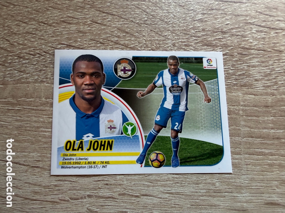 Cromos de Futebol: 8 OLA JOHN MERCADO DE INVIERNO ACTUALIZACI&Oacute;N COLECCIONES ESTE LIGA 2016 2017 16 17 R.C. DEPORTIVO