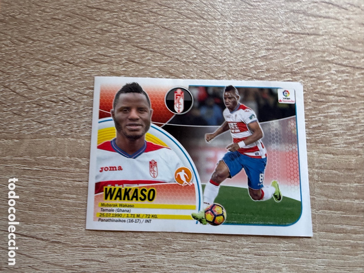 Football Stickers: 14 WAKASO MERCADO DE INVIERNO ACTUALIZACI&Oacute;N COLECCIONES ESTE LIGA 2016 2017 16 17 GRANADA C.F.