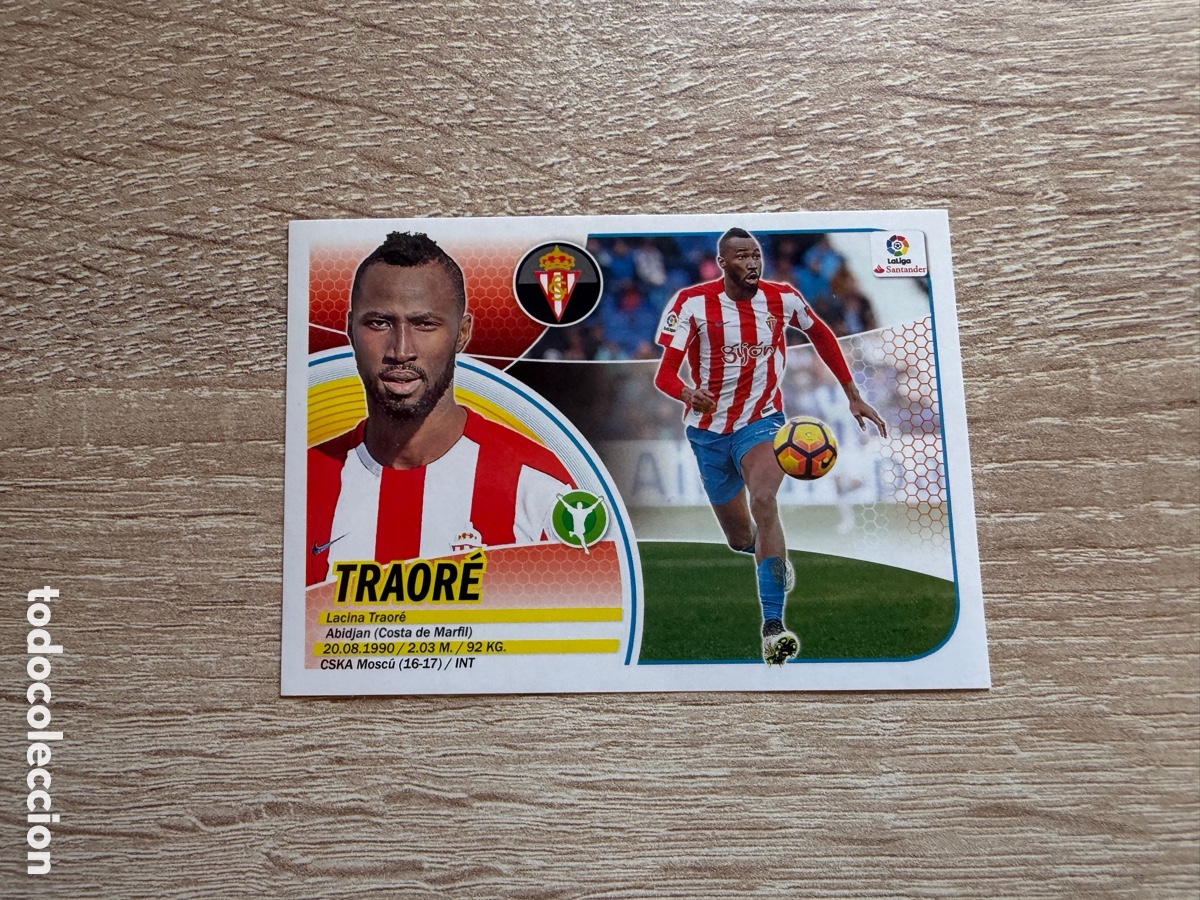 Cromos de f&uacute;tbol: 36 TRAOR&Eacute; MERCADO DE INVIERNO ACTUALIZACI&Oacute;N COLECCIONES ESTE LIGA 2016 2017 16 17 REAL SPORTING