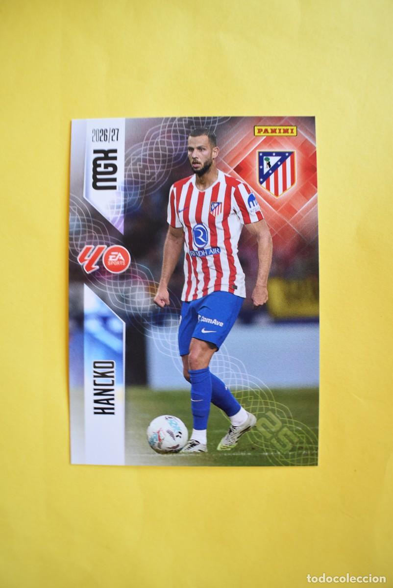 Cartes &agrave; collectionner de Football: Cromo La Liga. Megacracks. 2026 2027. 26 27. Hancko. Atl&eacute;tico de Madrid. N. &ordm; 62. Panini