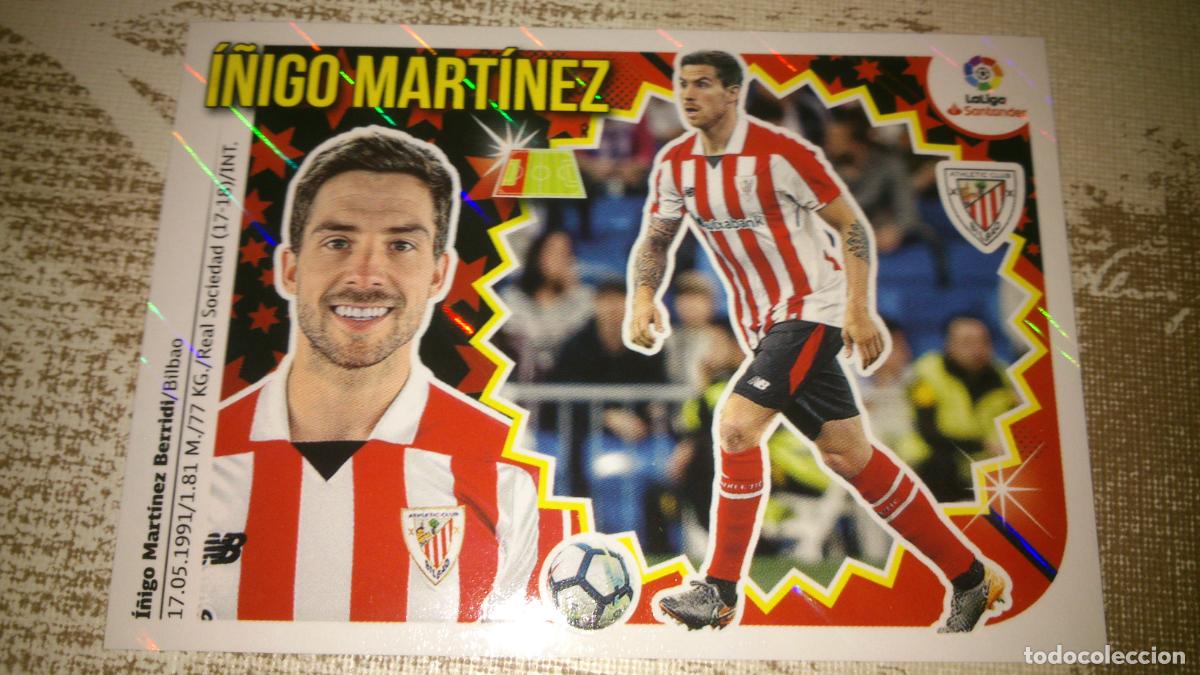 Cromos de f&uacute;tbol: TEMPORADA 2018 2019 18 19 ATHLETIC DE BILBAO N&ordm;5 5 I&Ntilde;IGO MARTINEZ BRILLANTE NUEVO SIN PEGAR