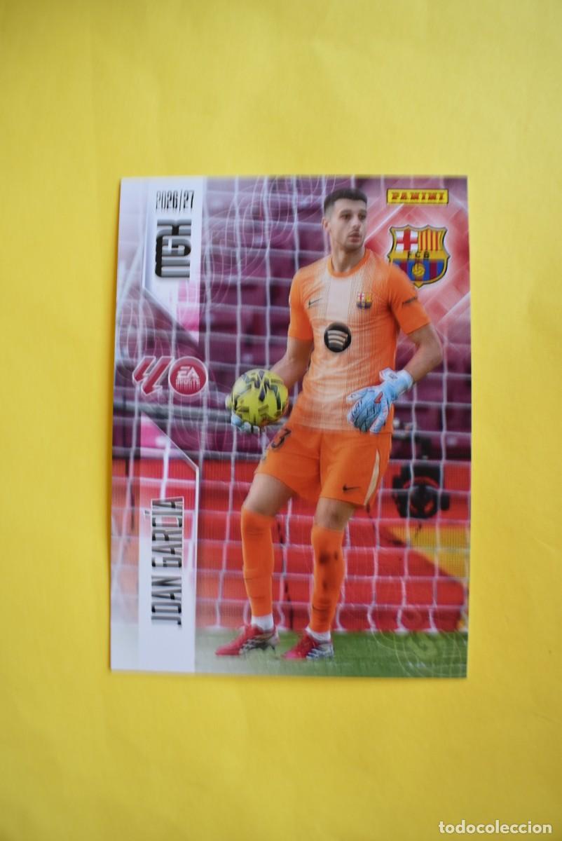 Cromos de f&uacute;tbol: Cromo La Liga. Megacracks. 2026 2027. 26 27. Joan Garc&iacute;a. Barcelona. N. &ordm; 74. Panini