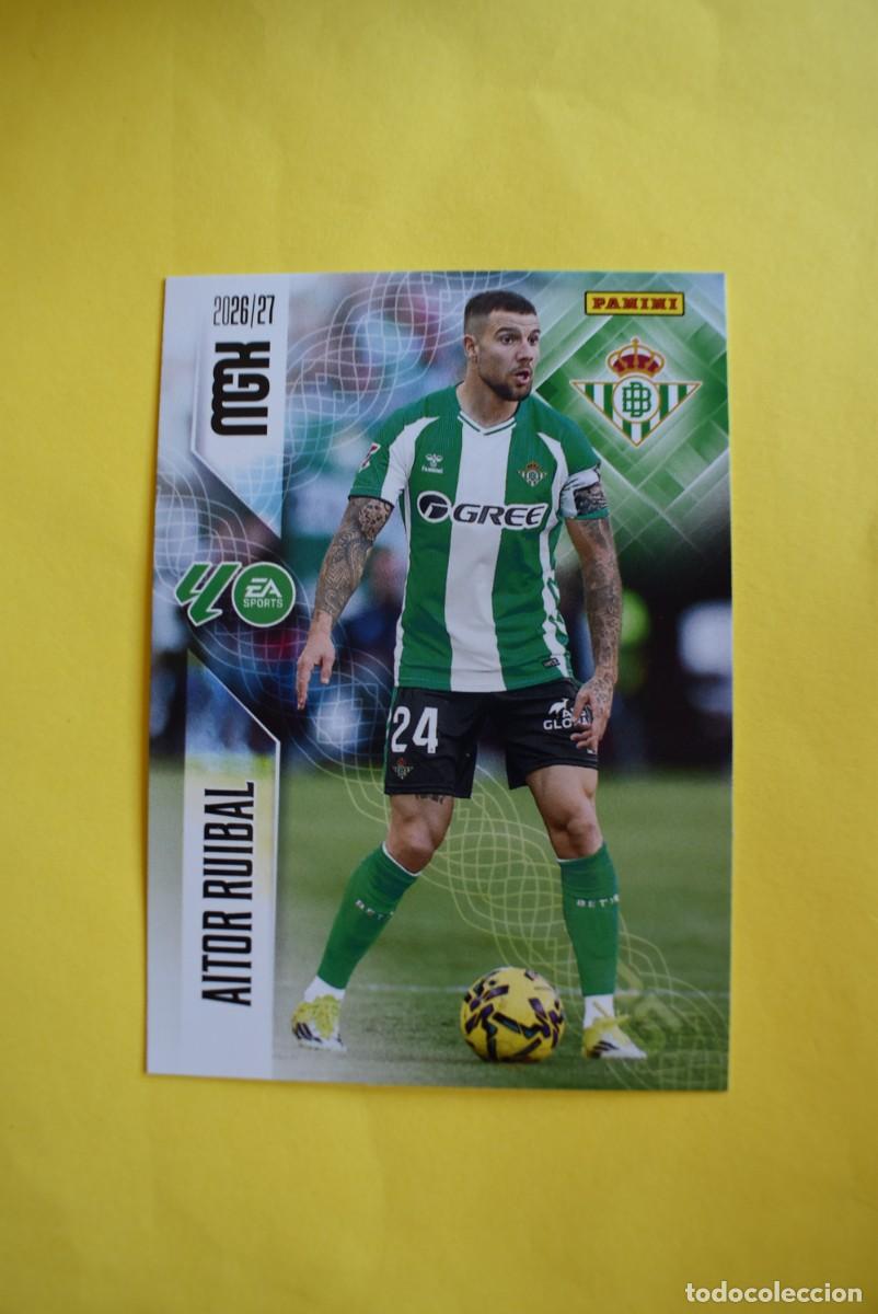 Cromos de f&uacute;tbol: Cromo La Liga. Megacracks. 2026 2027. 26 27. Aitor Ruibal. Betis. N. &ordm; 94. Panini