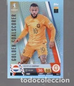 Cromos de f&uacute;tbol: CROMOS DE EURO 2024 EN GERMANY EDITO TOPPS Y MATCH TAX DE NETHERLANDS MEMPHIS DEPAY N&ordm; GG7