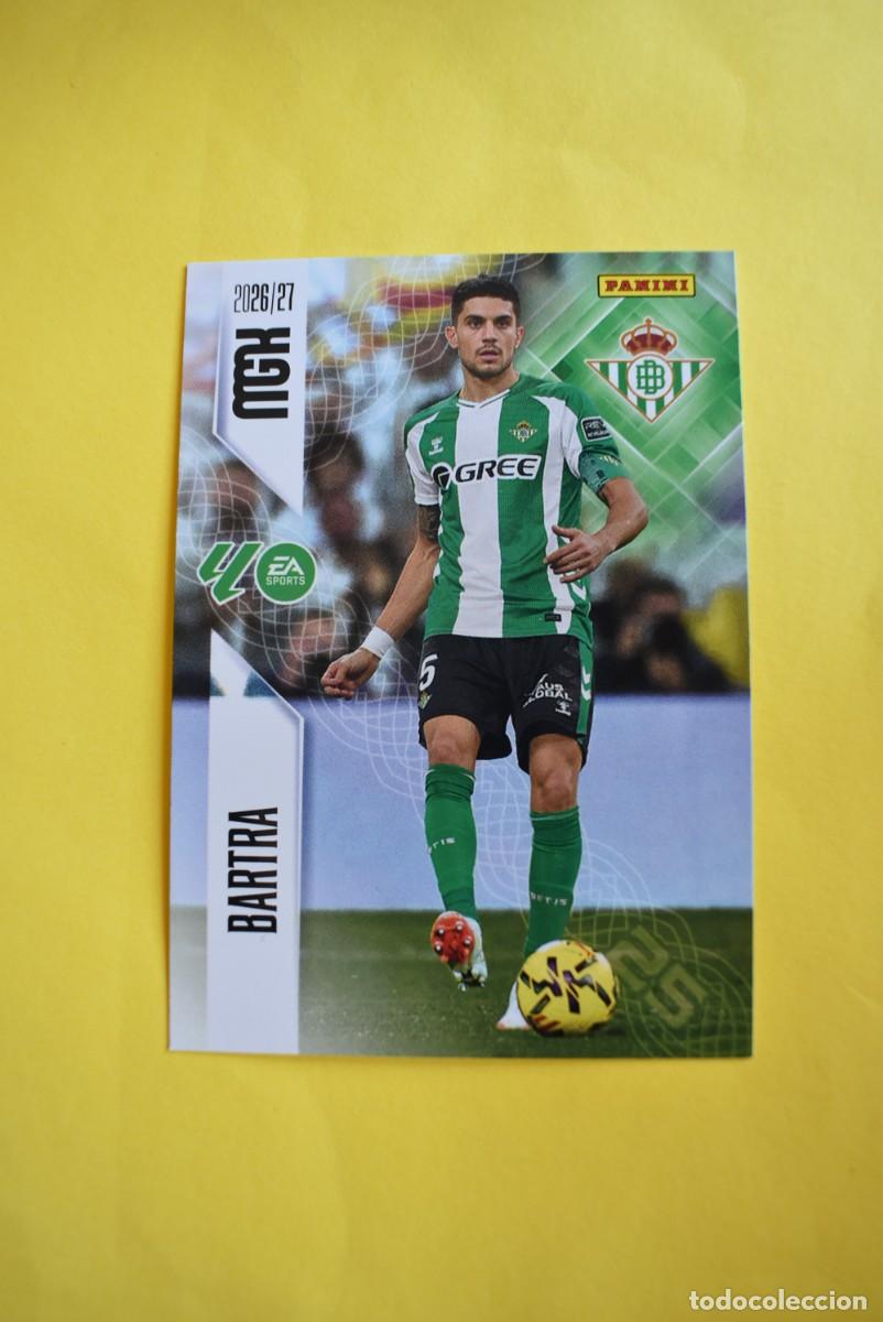 Cromos de f&uacute;tbol: Cromo La Liga. Megacracks. 2026 2027. 26 27. Bartra. Betis. N. &ordm; 95. Panini