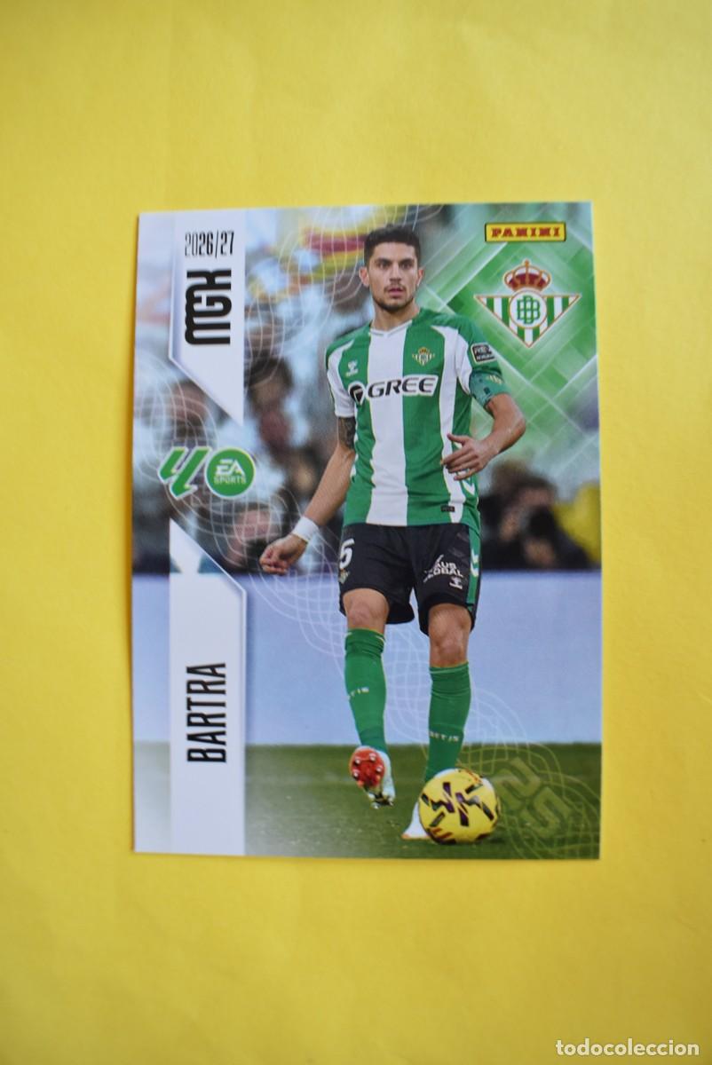 Cromos de f&uacute;tbol: Cromo La Liga. Megacracks. 2026 2027. 26 27. Bartra. Betis. N. &ordm; 95. Panini
