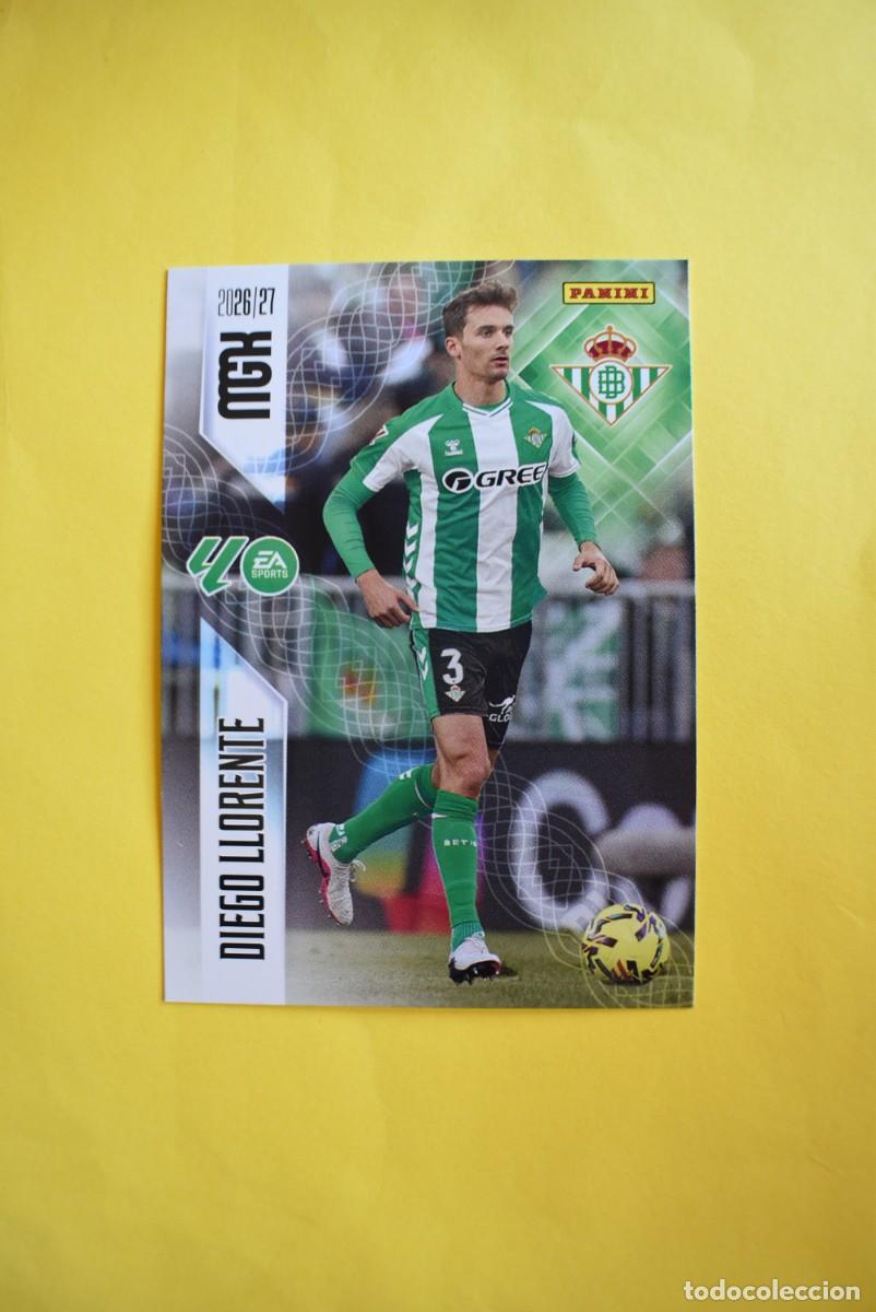 Cromos de f&uacute;tbol: Cromo La Liga. Megacracks. 2026 2027. 26 27. Diego Llorente. Betis. N. &ordm; 96. Panini