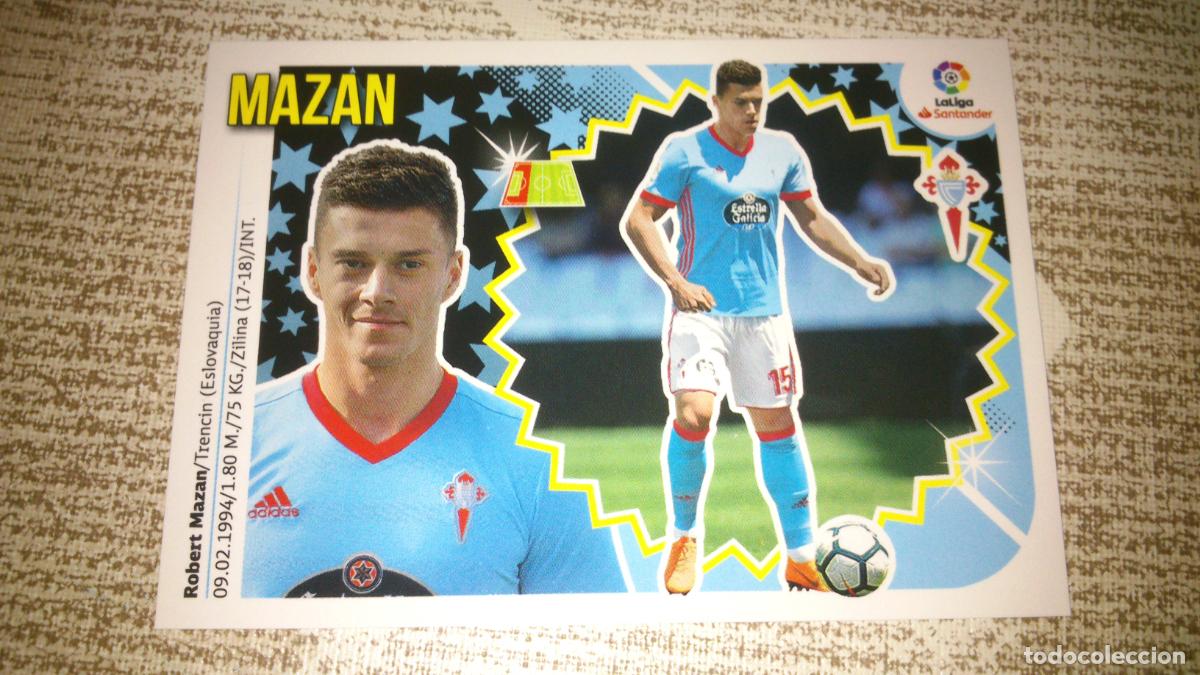 Cromos de Futebol: TEMPORADA 2018 2019 18 19 CELTA N&ordm;7B 7 B MAZAN NUEVO SIN PEGAR