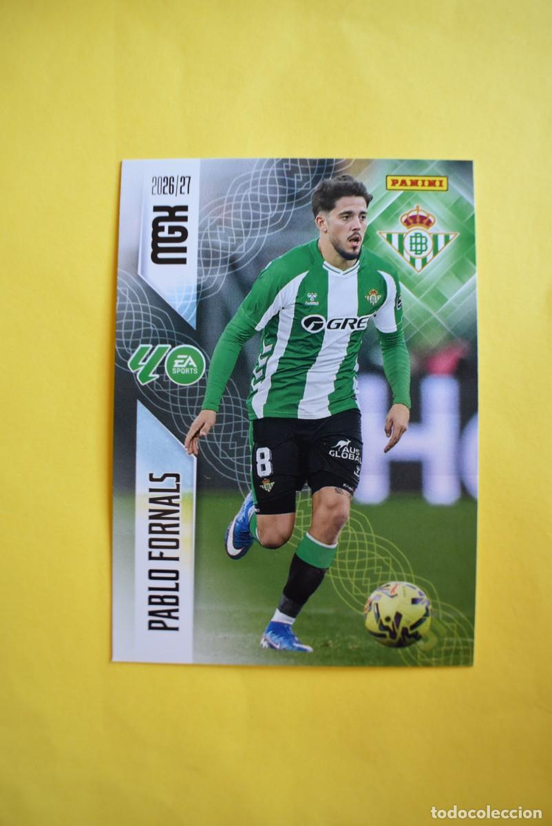 Cromos de f&uacute;tbol: Cromo La Liga. Megacracks. 2026 2027. 26 27. Pablo Fornals. Betis. N. &ordm; 102. Panini
