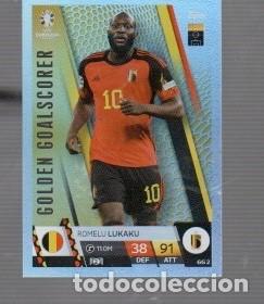 Cromos de Futebol: CROMOS DE EURO 2024 EN GERMANY EDITO TOPPS Y MATCH TAX DE BELGIUM ROMELU LUKAKU N&ordm; GG2