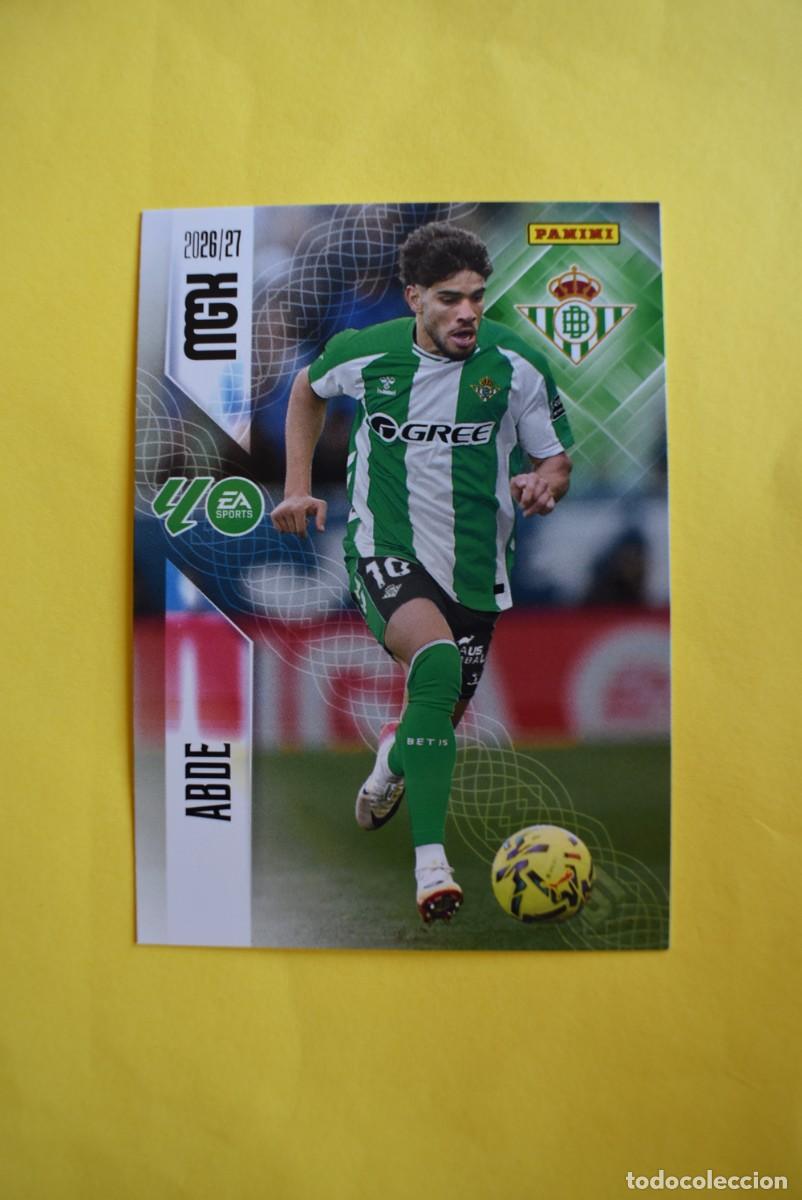 Football Stickers: Cromo La Liga. Megacracks. 2026 2027. 26 27. Abde. Betis. N. &ordm; 108. Panini