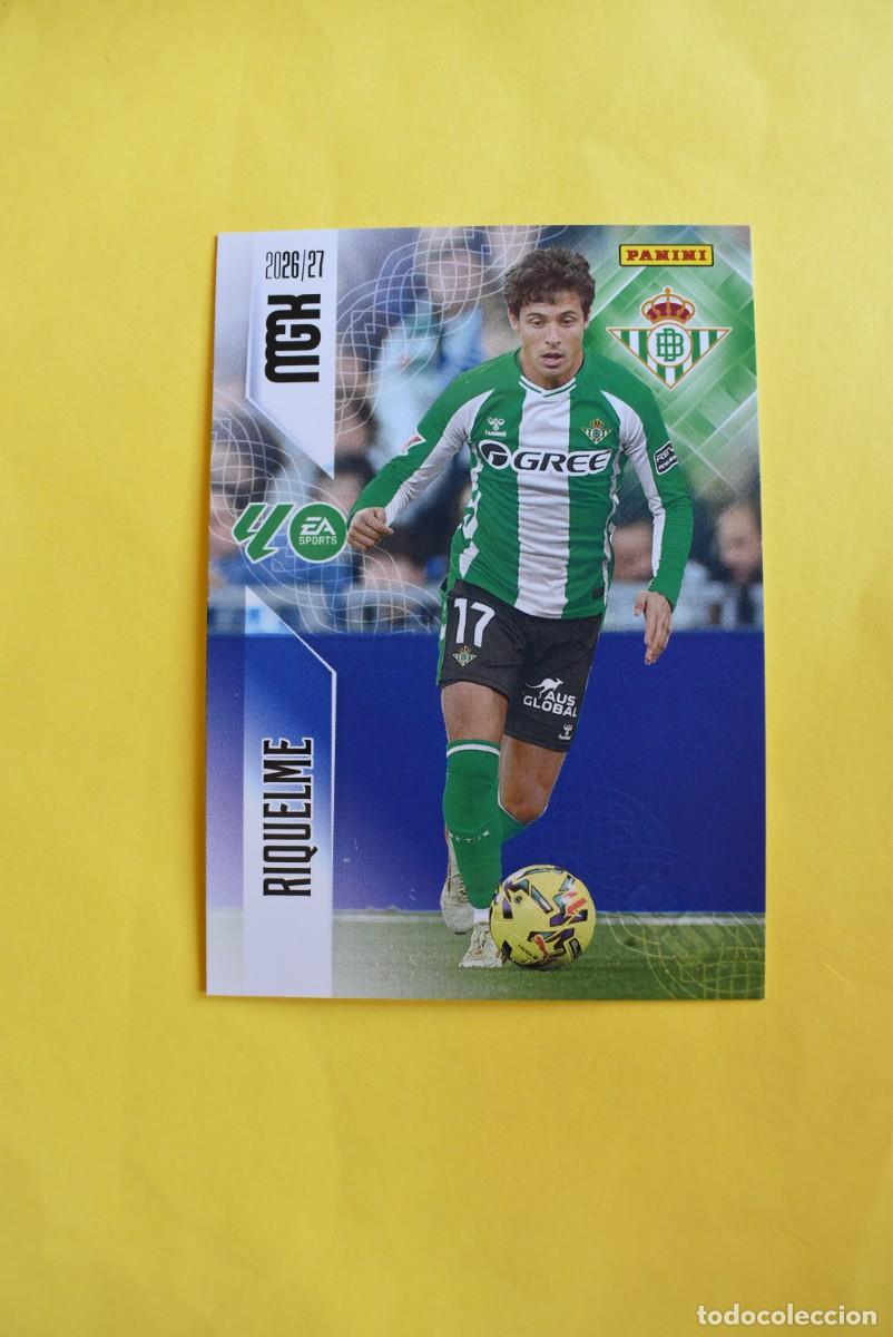 Football Stickers: Cromo La Liga. Megacracks. 2026 2027. 26 27. Riquelme. Betis. N. &ordm; 105. Panini