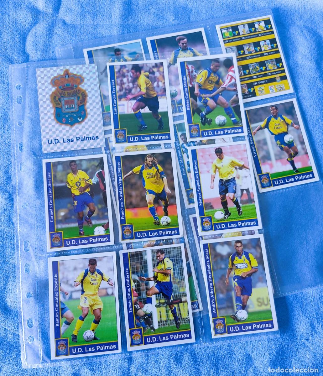 Cromos de f&uacute;tbol: LOTE DE CROMOS DE FUTBOL LIGA 2002 MUNDICROMO DE LAS PALMAS