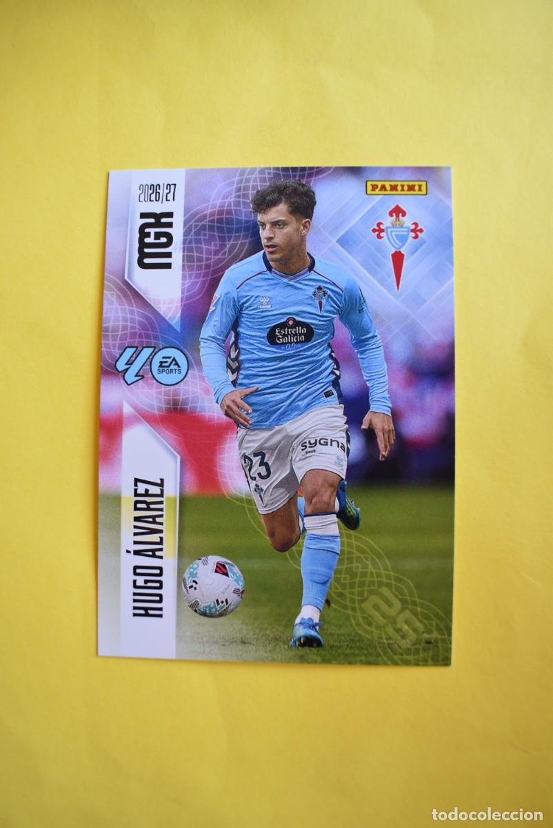 Cromos de f&uacute;tbol: Cromo La Liga. Megacracks. 2026 2027. 26 27. Hugo &Aacute;lvarez. Celta de Vigo. N. &ordm; 120. Panini