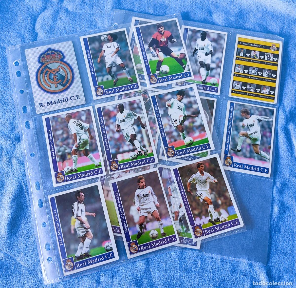 Cromos de f&uacute;tbol: LOTE DE CROMOS DE FUTBOL LIGA 2002 MUNDICROMO DEL REAL MADRID