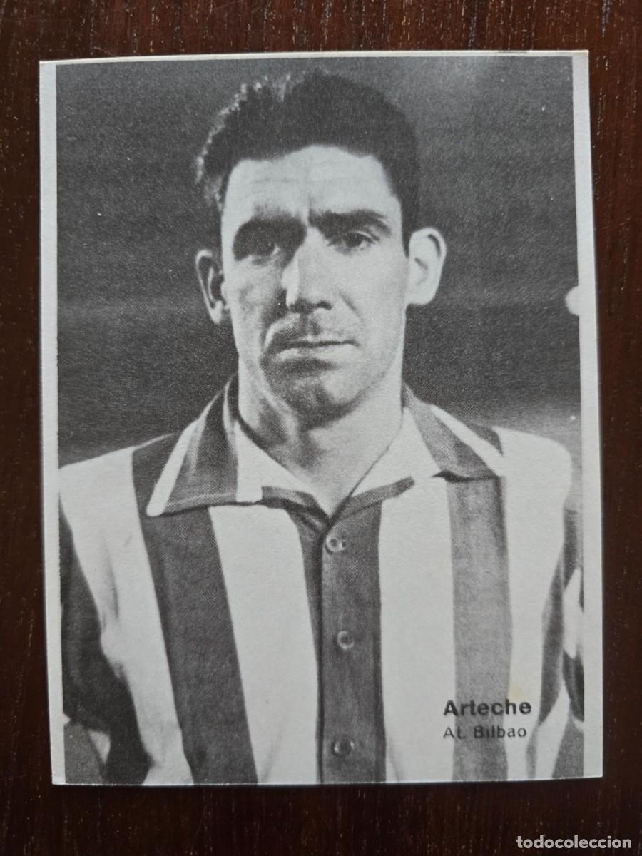 Cromos de f&uacute;tbol: Cromo Futbol Doble.Arteche.Uribe.Bibao.Graficas Bergas