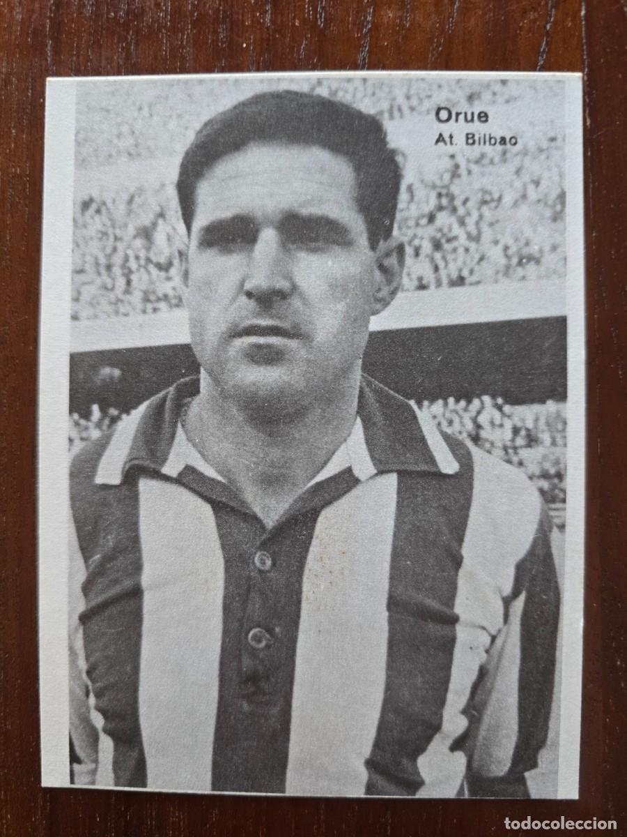 Cromos de f&uacute;tbol: Cromo Futbol Doble.Orue.Argoitia.Bibao.Graficas Bergas
