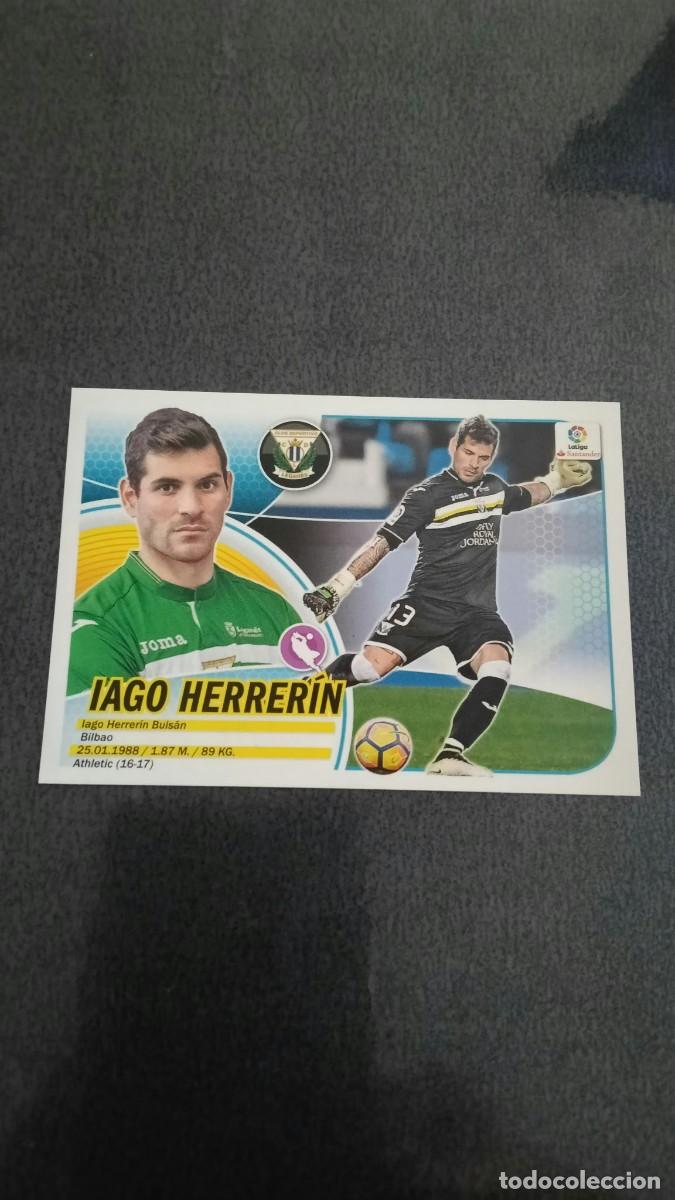Cromos de f&uacute;tbol: Iago Herrerin 18 Leganes Liga Este Mercado de Invierno 2016 2017