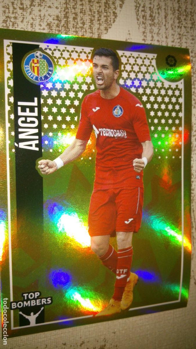 Cromos de f&uacute;tbol: TEMPORADA 2018 2019 18 19 TOP BOMBERS N&ordm; 2 ANGEL GETAFE NUEVO SIN PEGAR