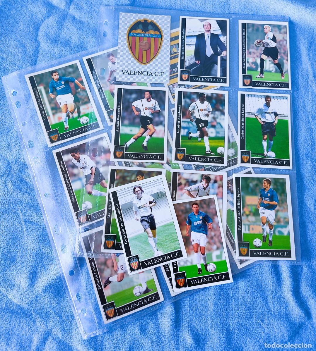 Cromos de f&uacute;tbol: LOTE DE CROMOS DE FUTBOL LIGA 2002 MUNDICROMO DEL VALENCIA