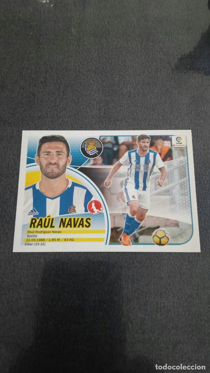 Cromos de f&uacute;tbol: Raul Navas 31 Real Sociedad Liga Este Mercado de Invierno 2016 2017