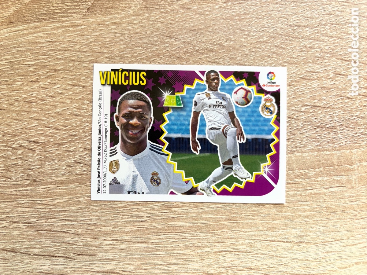 Figurine di Calcio: 15 VIN&Iacute;CIUS ROOKIE &Uacute;LTIMOS FICHAJES COLECCIONES ESTE LIGA 2018 2019 18 19 REAL MADRID