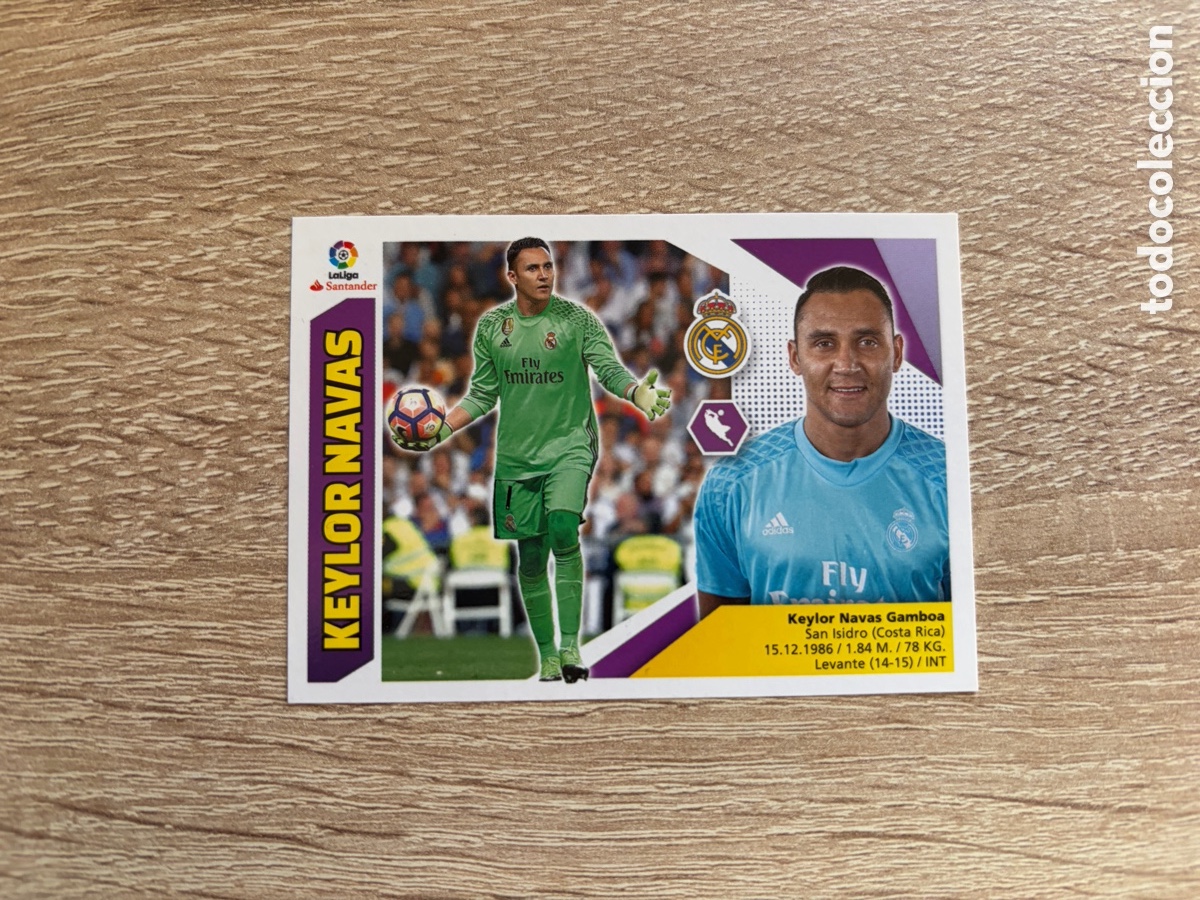 Figurine di Calcio: 1 KEYLOR NAVAS COLECCIONES ESTE LIGA 2017 2018 17 18 REAL MADRID