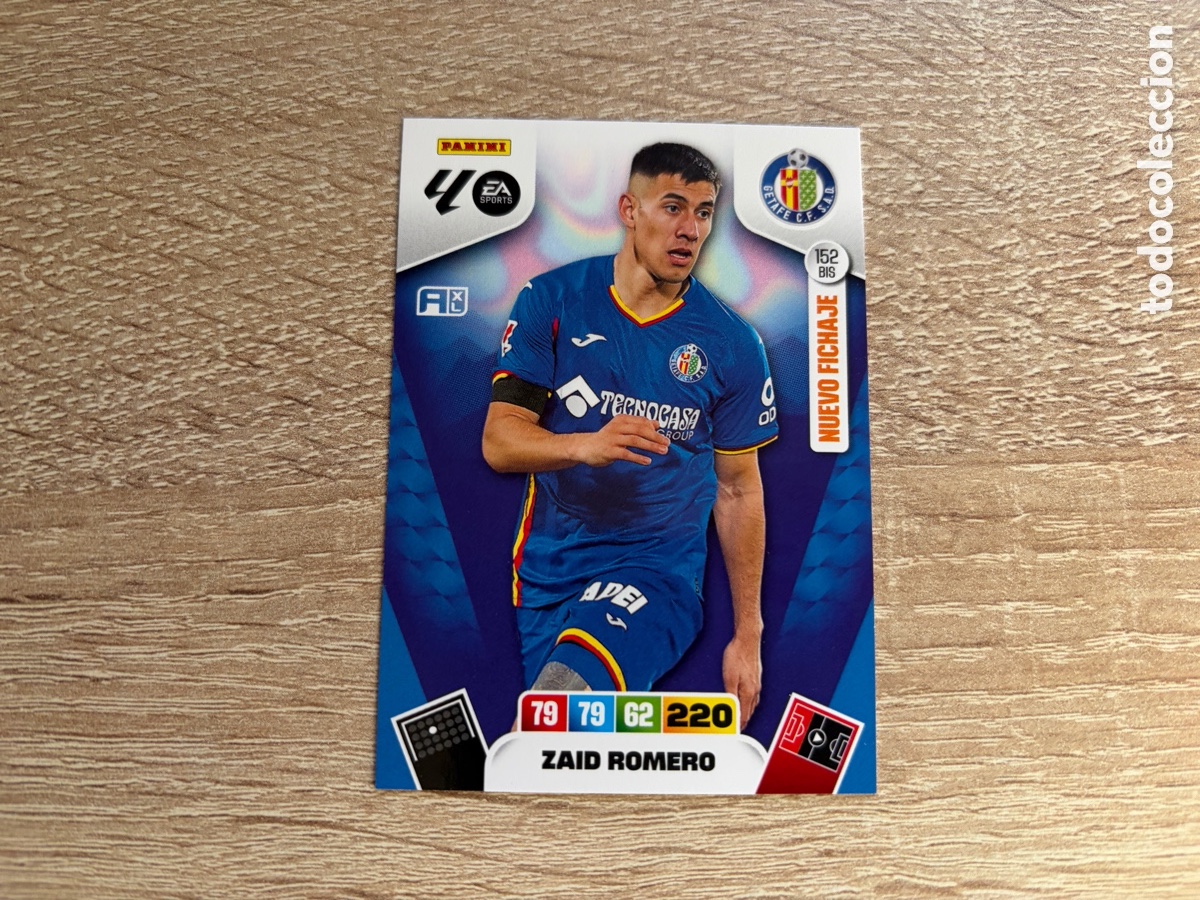 Cromos de f&uacute;tbol: 152 BIS ZAID ROMERO NUEVO FICHAJE ADRENALYN XL PANINI LIGA 2025 2026 25 26 GETAFE CF