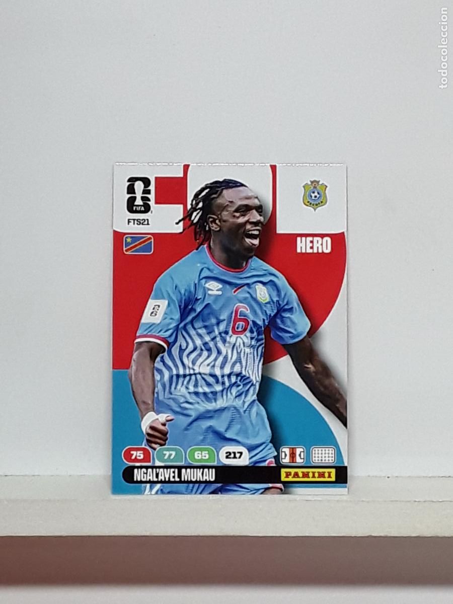 Cromos de f&uacute;tbol: ADRENALYN MUNDIAL 2026 WORLD CUP 26 ALBUM PANINI N FTS21 FTS 21 CONGO NGAL'AYEL MUKAU