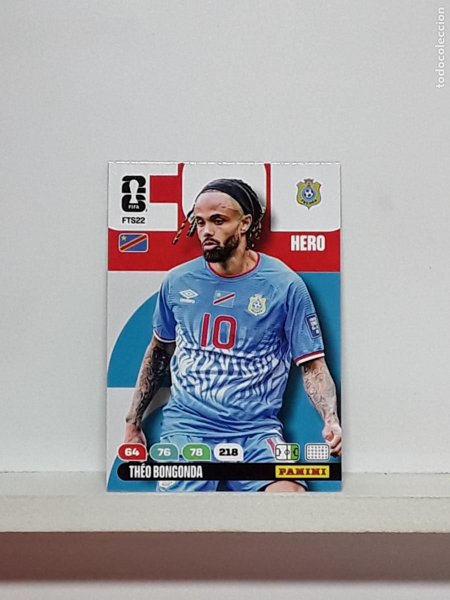Cromos de f&uacute;tbol: ADRENALYN MUNDIAL 2026 WORLD CUP 26 ALBUM PANINI N FTS22 FTS 22 CONGO THEO BONGONDA