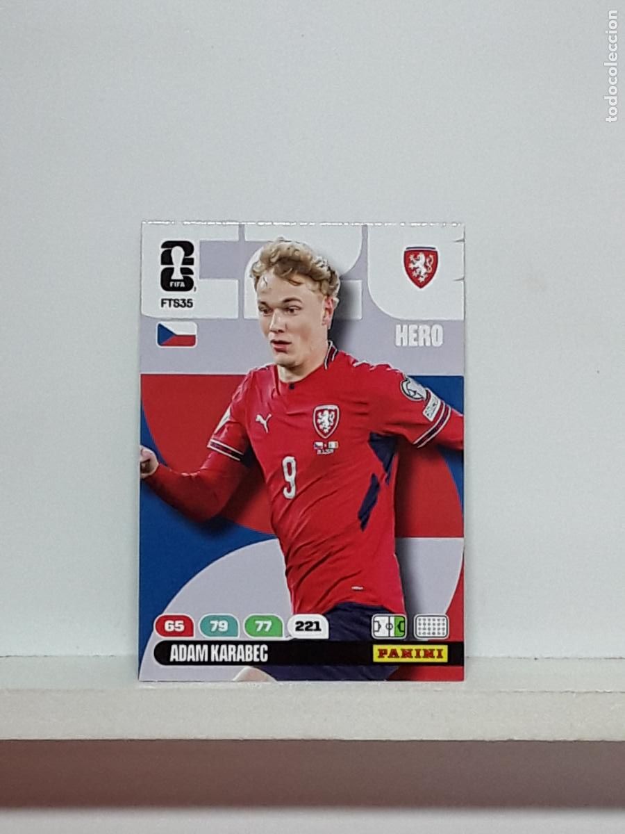 Cromos de f&uacute;tbol: ADRENALYN MUNDIAL 2026 WORLD CUP 26 ALBUM PANINI N FTS35 FTS 35 CHECA CZECHIA ADAM KARABEC