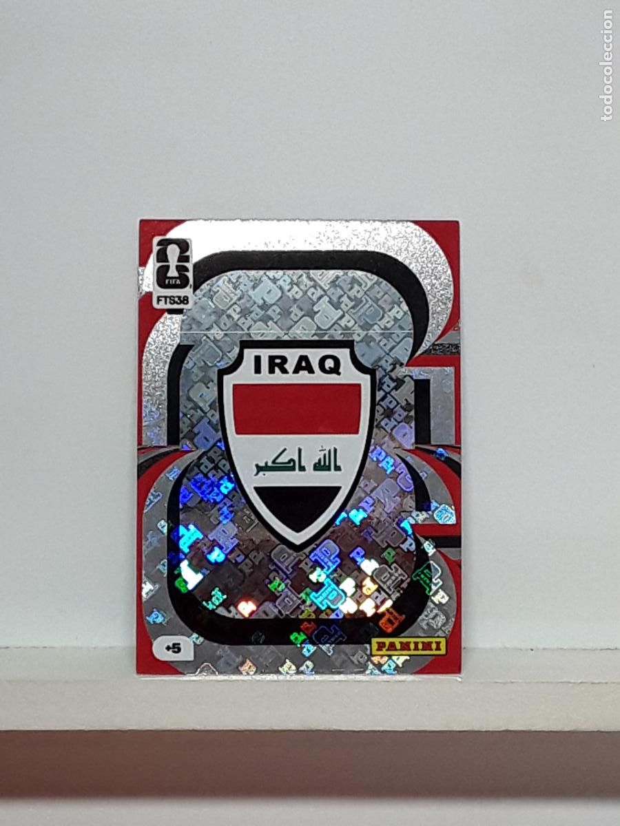 Cromos de f&uacute;tbol: ADRENALYN MUNDIAL 2026 WORLD CUP 26 ALBUM PANINI N FTS38 FTS 38 IRAQ IRAK ESCUDO LOGO