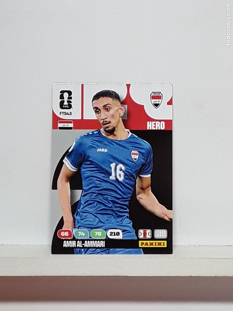 Cromos de f&uacute;tbol: ADRENALYN MUNDIAL 2026 WORLD CUP 26 ALBUM PANINI N FTS43 FTS 43 IRAQ IRAK AMIR AL-AMMARI