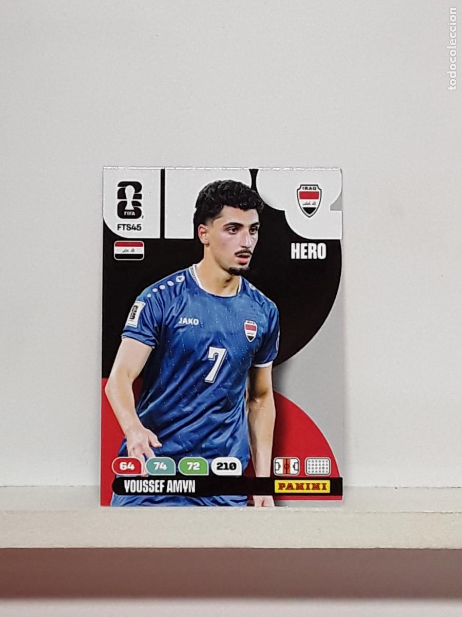 Football Stickers: ADRENALYN MUNDIAL 2026 WORLD CUP 26 ALBUM PANINI N FTS45 FTS 45 IRAQ IRAK YOUSSEF AMYN