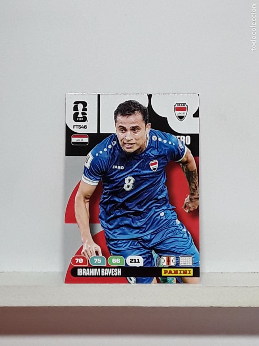 Football Stickers: ADRENALYN MUNDIAL 2026 WORLD CUP 26 ALBUM PANINI N FTS46 FTS 46 IRAQ IRAK IBRAHIM BAYESH