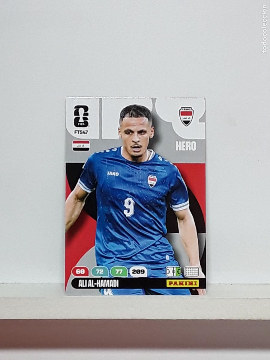 Football Stickers: ADRENALYN MUNDIAL 2026 WORLD CUP 26 ALBUM PANINI N FTS47 FTS 47 IRAQ IRAK ALI AL-HAMADI