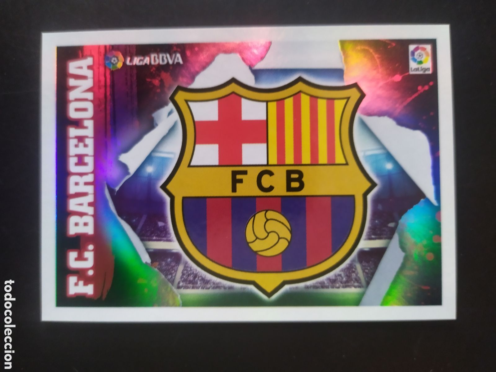 Cromos de f&uacute;tbol: Liga este 2015 2016 15 16 panini escudo n&deg; 1 Barcelona
