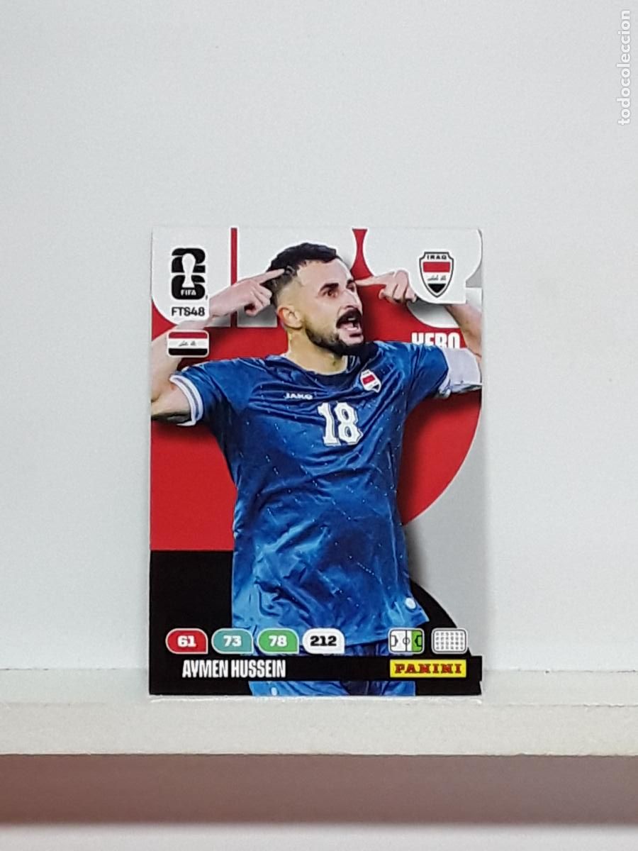 Cromos de f&uacute;tbol: ADRENALYN MUNDIAL 2026 WORLD CUP 26 ALBUM PANINI N FTS48 FTS 48 IRAQ IRAK AYMEN HUSSEIN