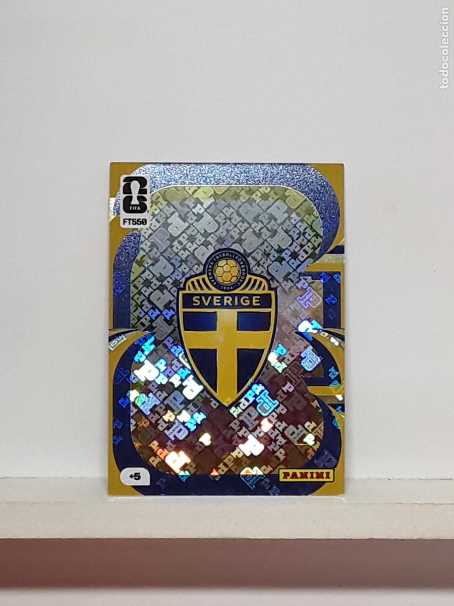 Cromos de f&uacute;tbol: ADRENALYN MUNDIAL 2026 WORLD CUP 26 ALBUM PANINI N FTS50 FTS 50 SUECIA SWEDEN ESCUDO LOGO