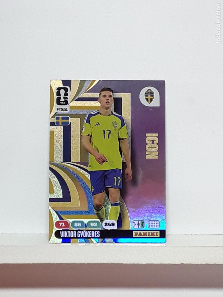 Cromos de f&uacute;tbol: ADRENALYN MUNDIAL 2026 WORLD CUP 26 ALBUM PANINI N FTS51 FTS 51 SUECIA SWEDEN VIKTOR GYOKERES