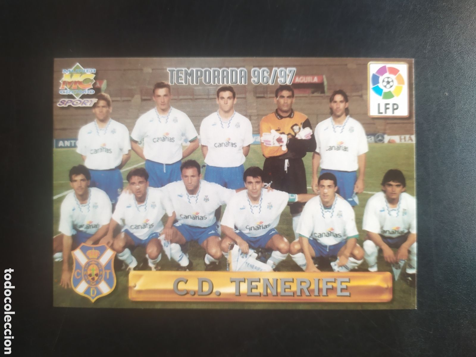 Football Stickers: Mundicromo fichas Liga 1996 1997 96 97 plantilla &iacute;ndice letras plateadas n&deg; 73 Tenerife