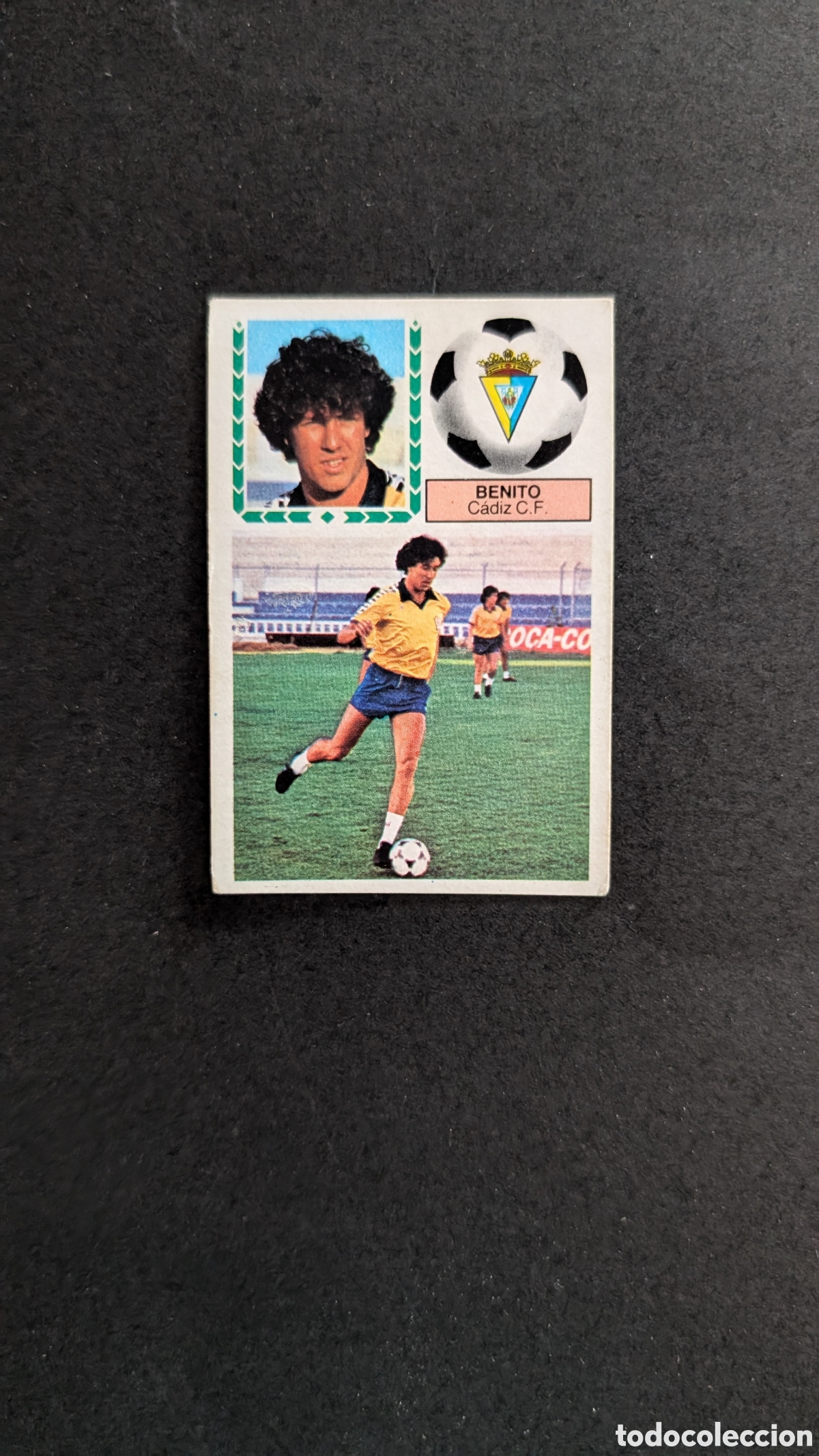 Cromos de Futebol: L1 BENITO CADIZ VERSION FICHAJE 8 LIGA ESTE 1983/84 83 84 DESPEGADO
