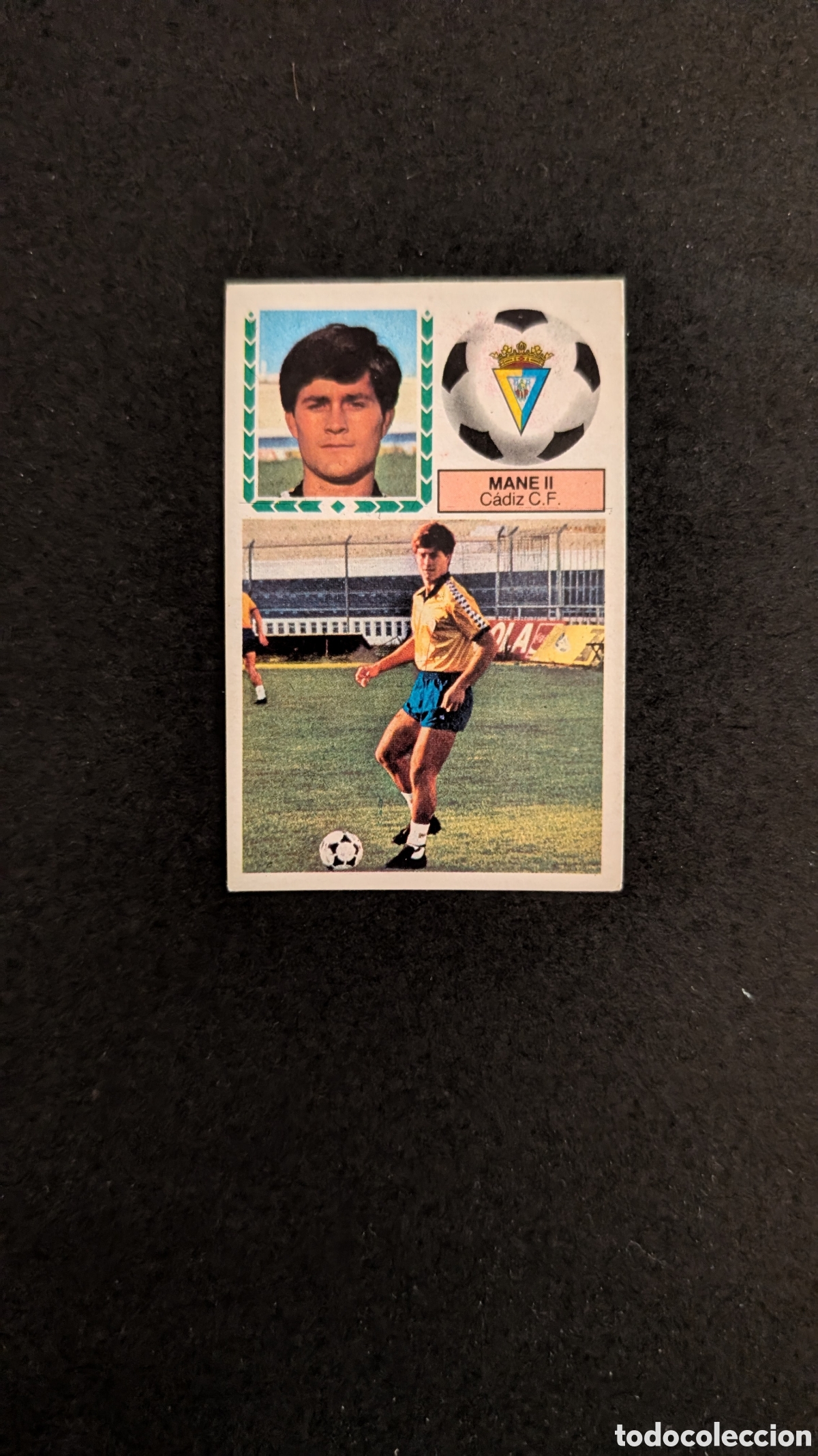 Fu&szlig;ball-Sticker: L1 MANE II CADIZ VERSION COLOCA LIGA ESTE 1983/84 83 84 DESPEGADO LEVE