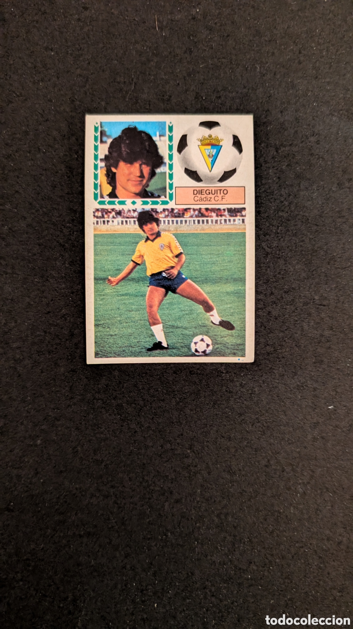 Fu&szlig;ball-Sticker: L1 DIEGUITO CADIZ VERSION COLOCA LIGA ESTE 1983/84 83 84 DESPEGADO LEVE