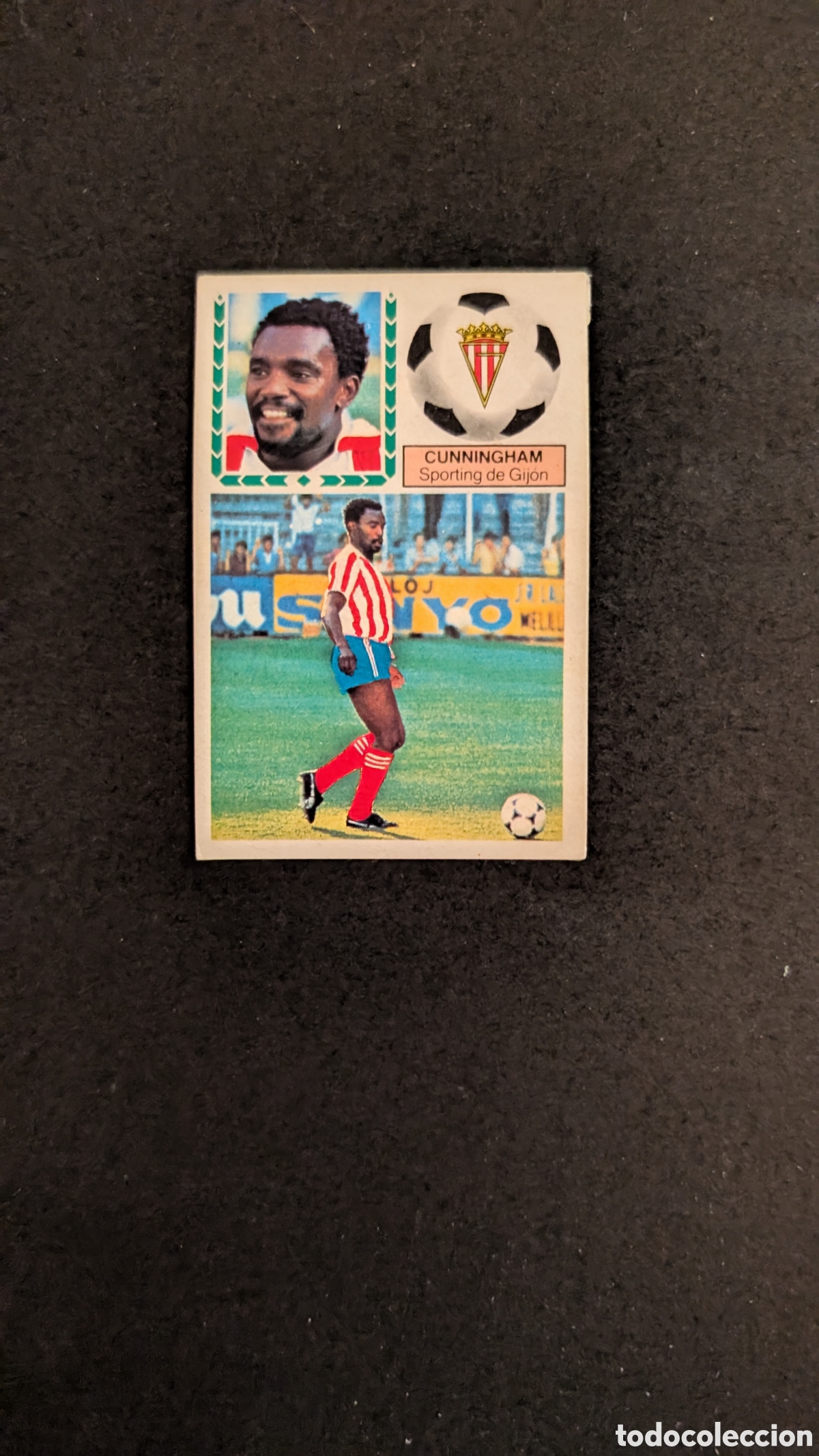 Cartes &agrave; collectionner de Football: L1 CUNNINGHAM SPORTING GIJON COLOCA LIGA ESTE 1983/84 83 84 DESPEGADO