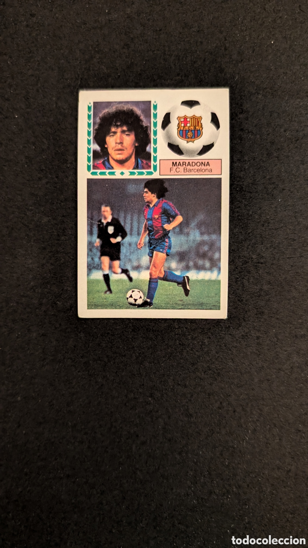 Fu&szlig;ball-Sticker: L1 MARADONA BARCELONA LIGA ESTE 1983/84 83 84 DESPEGADO