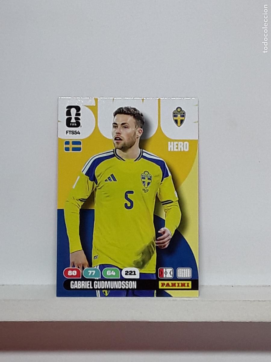 Fu&szlig;ball-Sticker: ADRENALYN MUNDIAL 2026 WORLD CUP 26 ALBUM PANINI N FTS54 FTS 54 SUECIA SWEDEN GABRIEL GUDMUNDSSON